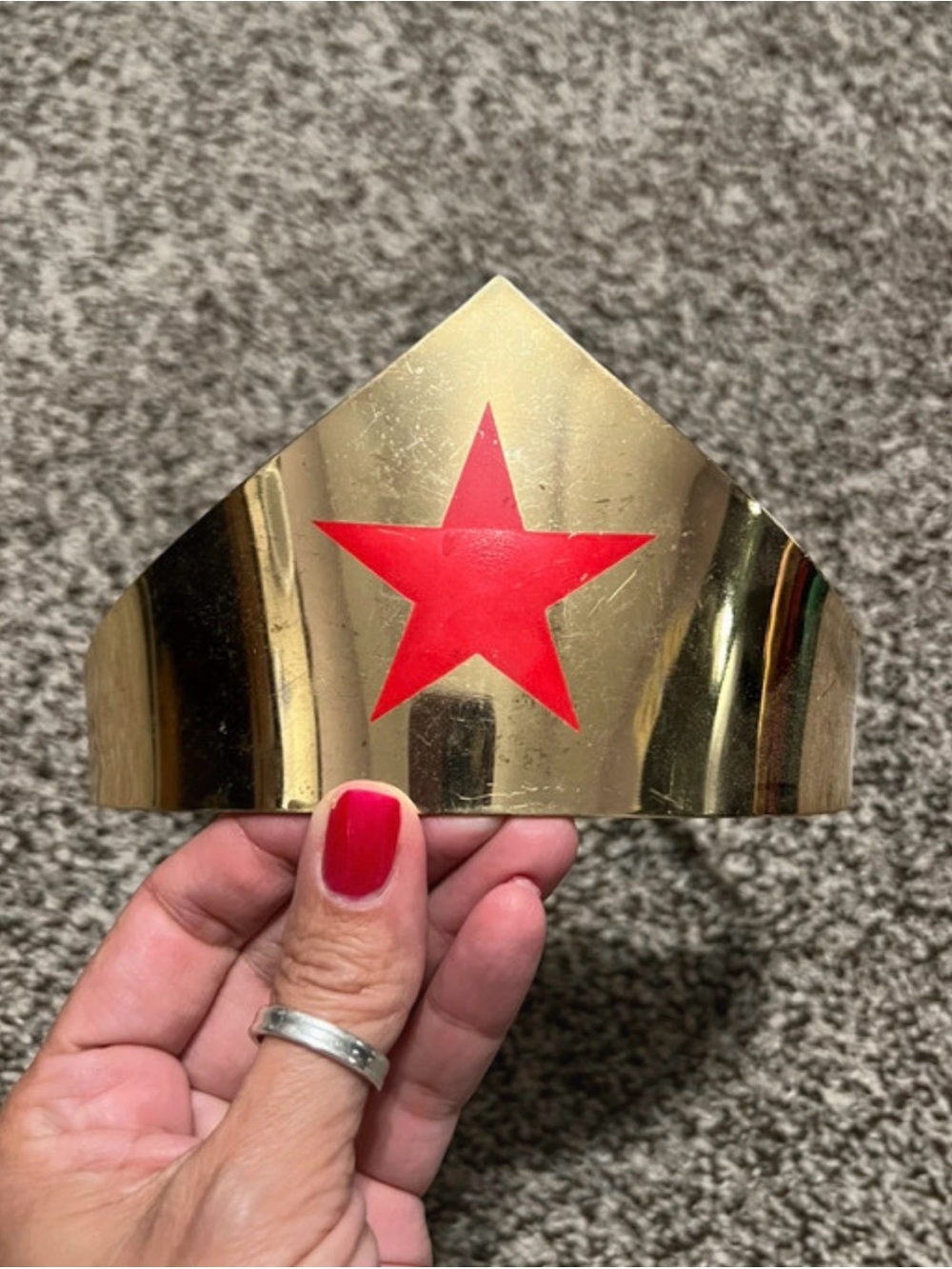 DC Comics Gold Tiara with Red Star Accent